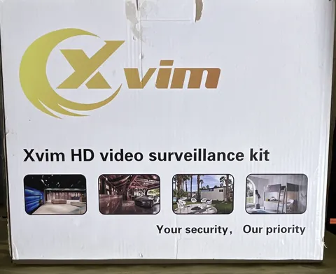 Xvim Analog DVR Surveillance System Kit 4 Cameras BNC Cables Black