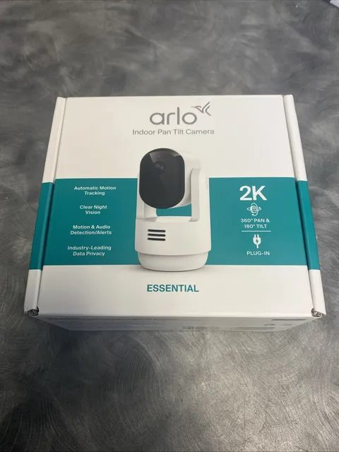 NIP Arlo Indoor 360 Pan 180 Tilt Camera 2K Motion Night Plug-in Security Camera 