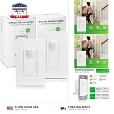 RAYZEEK PIR Motion Sensor Light Switch,Single-Pole Motion Activated Wall Swit...