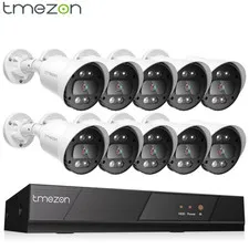 16CH 5MP DVR Home Camera System Color Night Vision IP66 Waterproof