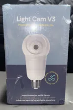 Smart Indoor/Outdoor Light Bulb Security Camera with Color Night Vision & Alerts