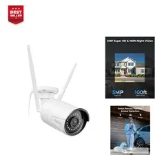 5MP WiFi Outdoor Security Camera RLC-510WA - Night Vision, No Subscription