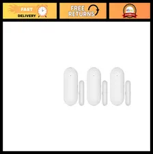 3 Pack 433 MHz Door & Window Sensors, Entry Alarm System Compatible with PGST A1