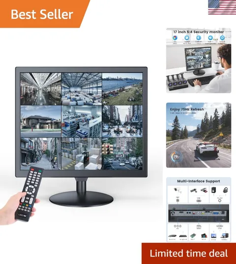 17-Inch Security Monitor: 1280x1024 HD, 75Hz for Crisp, Real-Time Surveillance