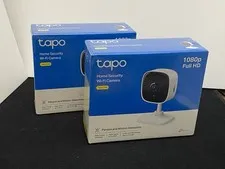 2 TAPO C100 1080P HOME SECURITY WIFI CAMERAS - SEALED IN MANUFACTURER PACKAGING