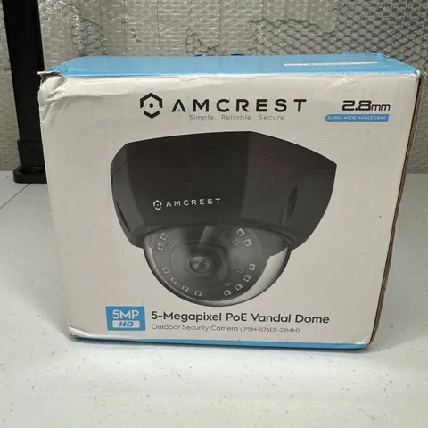 Amcrest 5MP PoE Vandal Dome Outdoor Security Camera 2.8mm Lens IP5M-1176EB-28MM