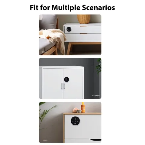Digital Cabinet Lock With Combination Zinc Alloy Drawer Safe Smart Security XWZC