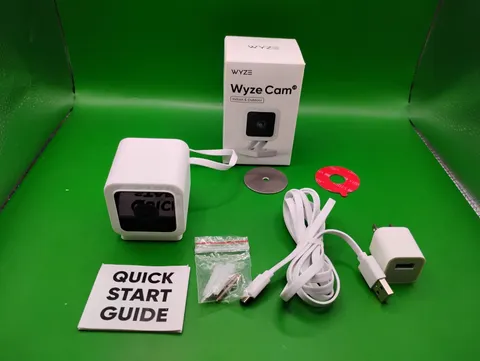 WYZE Cam v3, 1080P HD WiFi Wired Indoor/Outdoor Home Security Camera - White