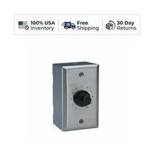 Speaker Volume Control Silver with Bell Box 4.5 x 2.75 Inch