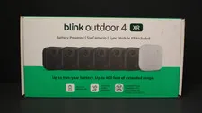 (RI1) Blink Outdoor 4 XR , 6 Camera System w/Sync Module Included (NEW)