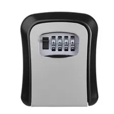 Wall Mount Key Lock Box 4 Digit Password Code Security Lock6036