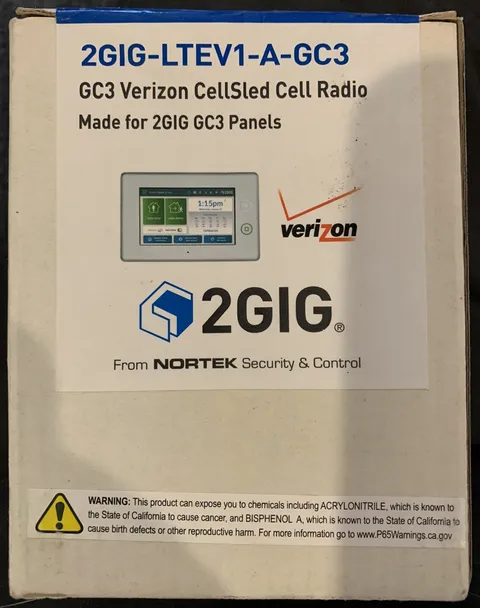 2GIG 4G LTE Verizon Cellular Radio for 2GIG GC3 Control Panel. 2GIG-LTEV1-A-GC3