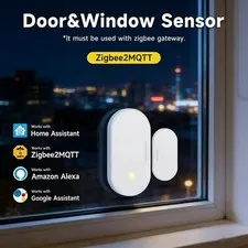 WIRELESS ZIGBEE2MQTT 3.0 DOOR WINDOW SENSOR SMART HOME ALARM CONTACT SENSOR FOR