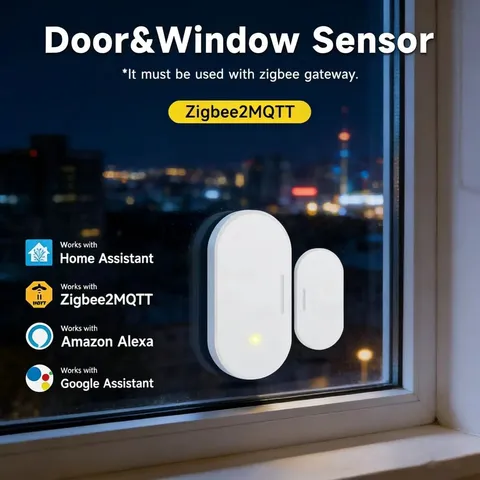 WIRELESS ZIGBEE2MQTT 3.0 DOOR WINDOW SENSOR SMART HOME ALARM CONTACT SENSOR FOR