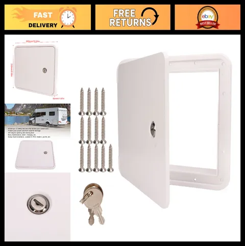 Electric Power Cord Access Door Hatch Cover for RV Boat Trailer Motorhome