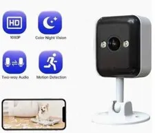 Security Cameras x 2 pcs Wireless + 64gb SD Alexa In/Out 1080P Audio Color Night