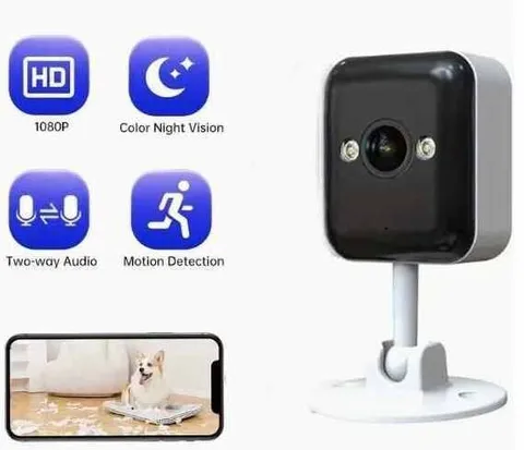 Security Cameras x 2 pcs Wireless + 64gb SD Alexa In/Out 1080P Audio Color Night