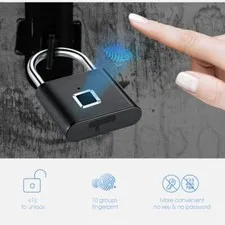 Cerradura De Huella Digital Para Seguridad Sin Llave USB Recargable Inteligente