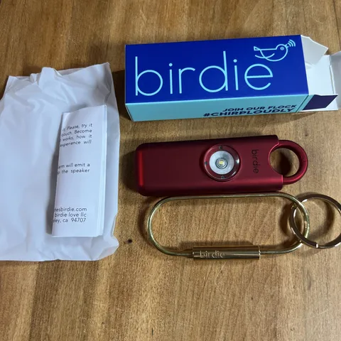 She’s Birdie The Original Personal Safety Alarm for Women by Women Metallic RED