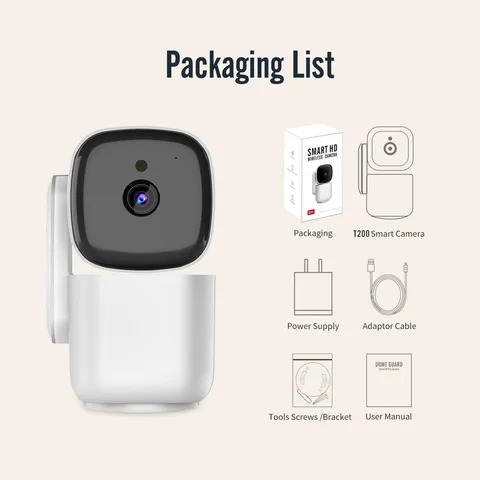 Security Camera, 1080P HD WiFi Camera 360° Pan/Tilt Night Vision Two-Way Audio