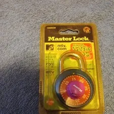 VTG MTV Master Lock Blue Red 1530 DCM New In Package Combination