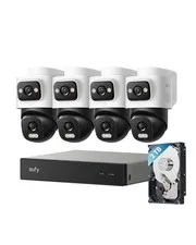 eufy Security NVR System E50,4-Cam 4 Cam, 2TB HDD, white + black + silver