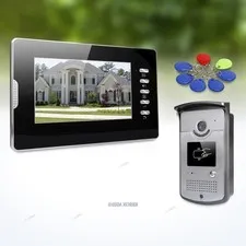 7" Wired Video Door Entry Call System with IR Night Vision for Home Security