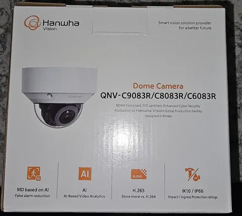 Hanwha QNV-C6083R 2MP Outdoor Vandal Dome Network Camera
