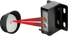 E-936-S45RRGQ Retro Reflective Photoelectric Beam Sensor, 45Ft (14M) Sensing Ran