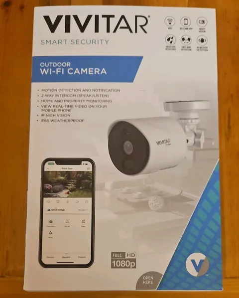 Vivitar Night Vision Two-Way Intercom Smart Security 1080p Wi-Fi Outdoor Camera