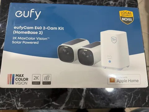 BRAND NEW SEALED eufyCam E40 2-Cam Kit w/ HomeBase 2 (16GB Storage) Solar 2K⁠