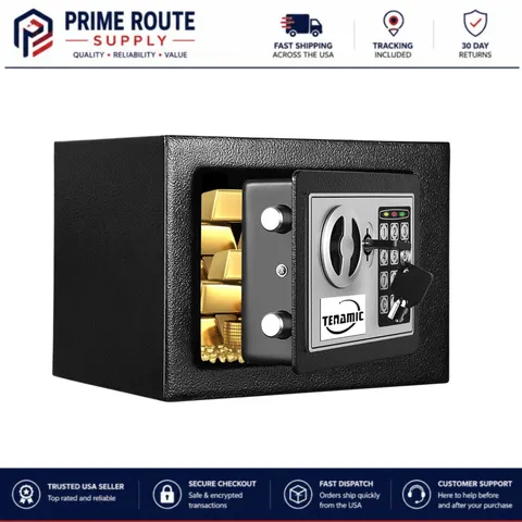 Durable Alloy Steel Electronic Safe Box with Alarm and Keypad - Compact Design