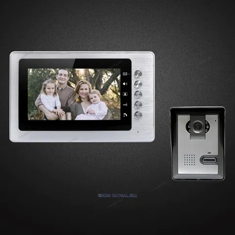 7inch Hands-free Video Door Entry Call System with Intra-monitor Audio Intercom