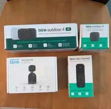 Blink Whole Home Security Camera System Bundle - Doorbell, 3 Cameras & Pan Tilt