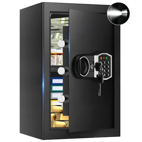 3.4 Cub Large Safes for Home, Digital Security Home Safe Box 3.3 Cubic, Black