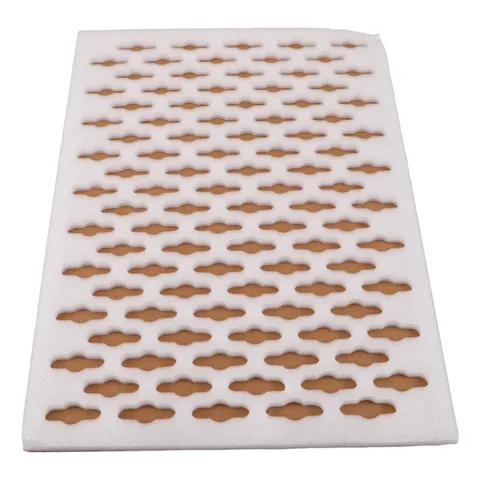 Protective Foam Tray 100 Slots Epe Insert White Reusable Cushioning for Shipping