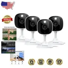 Home Security Cameras 2K  Waterproof 2-Way Audio Cloud Storage
