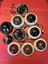 Lot Of Outdoor Dome CCTV Home Security Cameras PARTS REPAIR 5 Cameras Other Part
