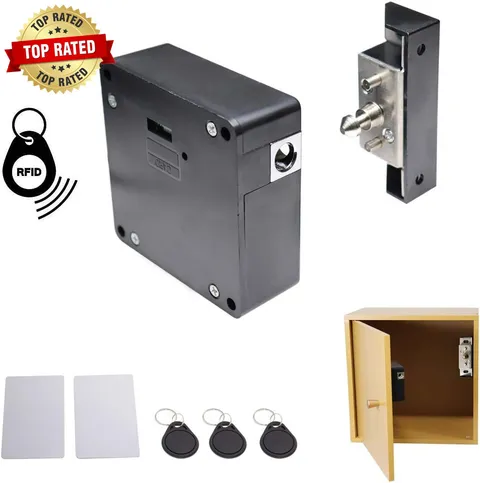 RFID Electronic Cabinet Lock Hidden DIY for Wooden Cabinet Locker Drawer Cupboar