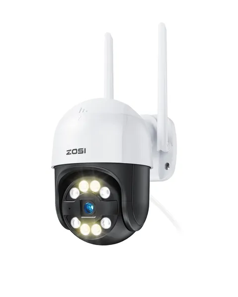 C289 WiFi Pan Tilt Security Camera Outdoor, 1080P Plug-in Spotlight Home PT C...