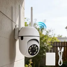 Wifi Outdoor Wired Security Camera, 1MP 720P Weatherproof Camera with Color Nigh