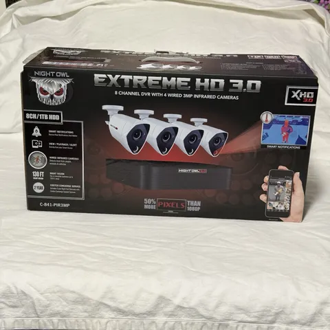 Night Owl C841PIR3MP Indoor/Outdoor 4 3MP Wired Infrared Security Camera System
