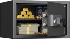 1.2 Cubic Feet Safe Box, Digital Security Lock Box with Shelf & Keypad & Combina