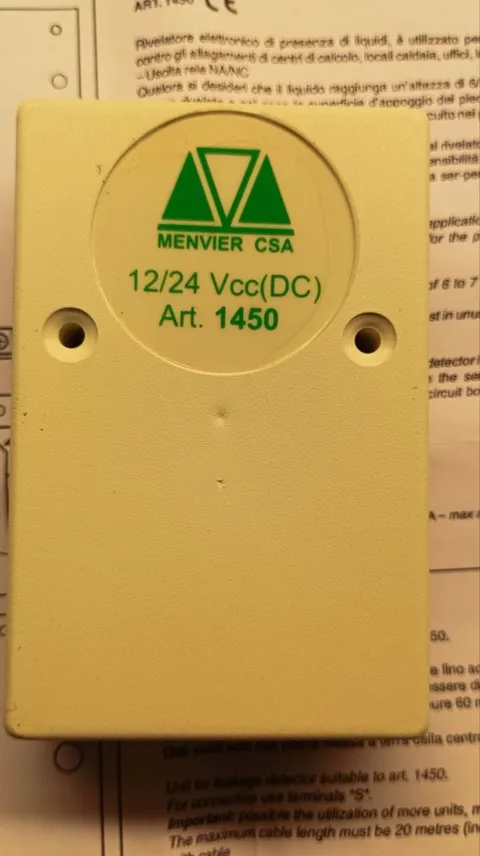 Menvier CSA Art. 1450 Electronic Liquid Presence Detector Flood NEW