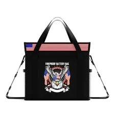 12V 50Ah LiFePO4 Lithium Battery Fireproof Safe Bag with Shoulder Strap, Larg...