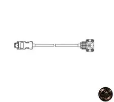OMRON Encoder Cable for Robots Official Product Model Number: R88A-CRKC010NR