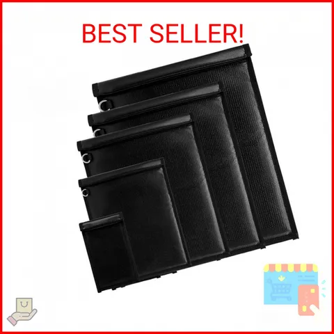 5 Pack Faraday Bags Emp Proof, Extra Large Faraday Bag Included, Suitable for Ph