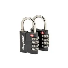 SnapSafe TSA Approved Combination Padlock 2 Pack 76020