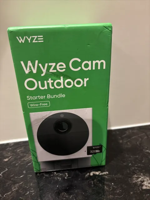 Wyze Cam Outdoor Starter Bundle Wire-Free W/32GB Memory NEW Sealed WVOD1B1MSD32