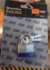 AW, sd, Tri Home, Kromer High Security Steel Keyed Padlock Set Defense, 4 Pack